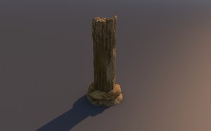 3d model ancient column