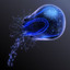realistic jellyfish corona animation 3d model