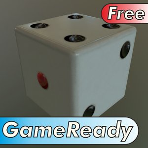 free dice pbr ue4 3d model
