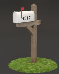 3d fbx mail box