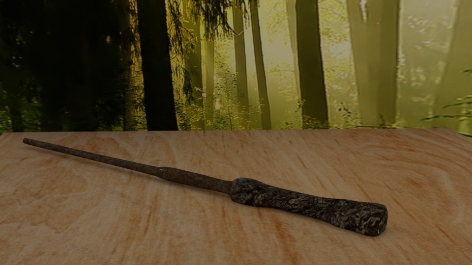 3d model harry potter magic wand