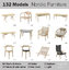 3d 132 - nordic furniture chair