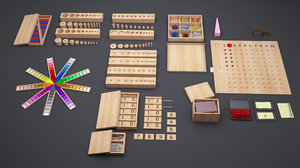 3d model of montessori materials