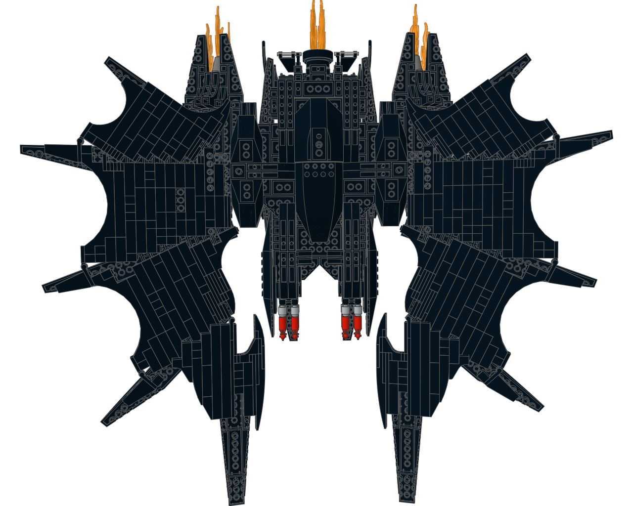 lego batwing pieces