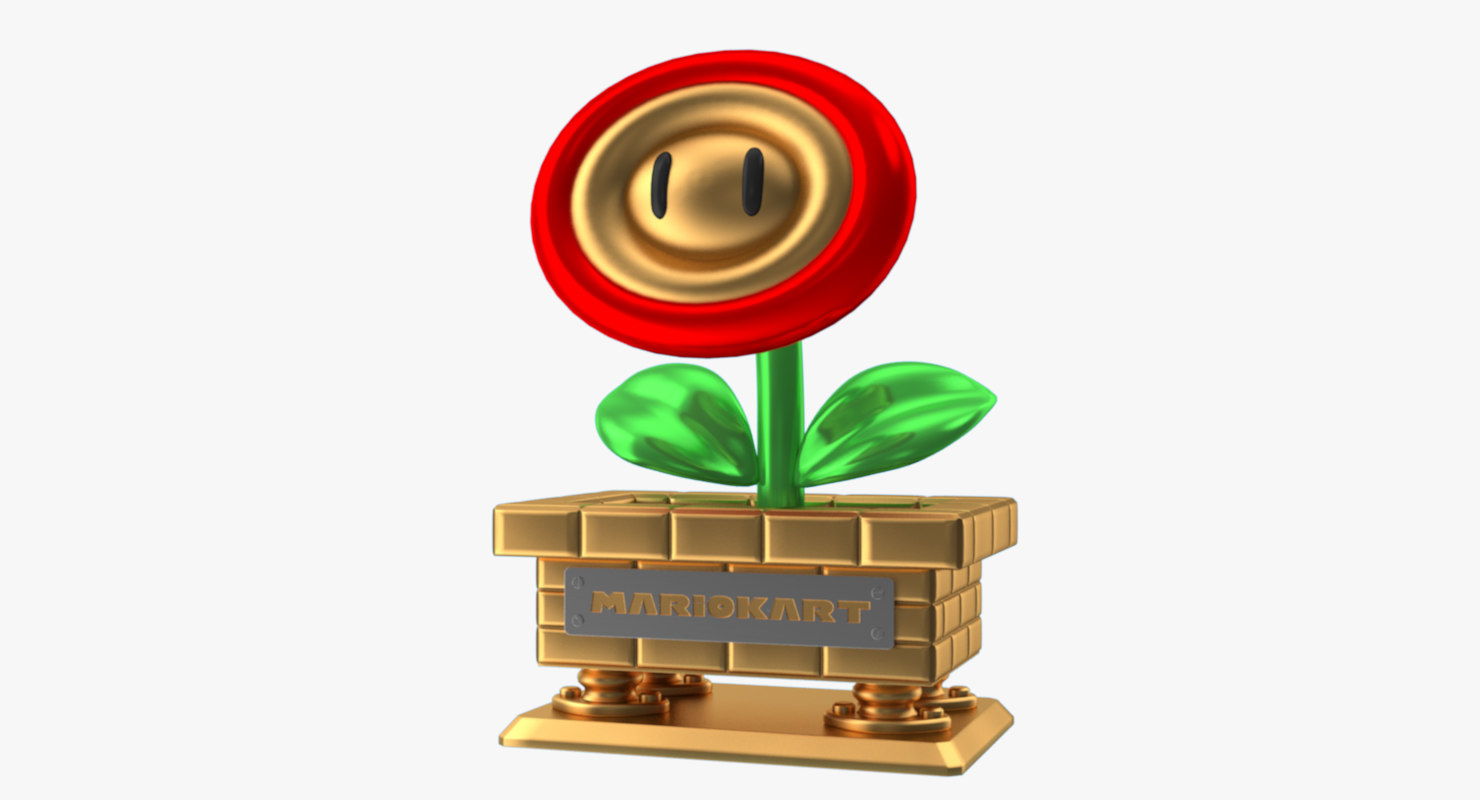 3ds flower trophy