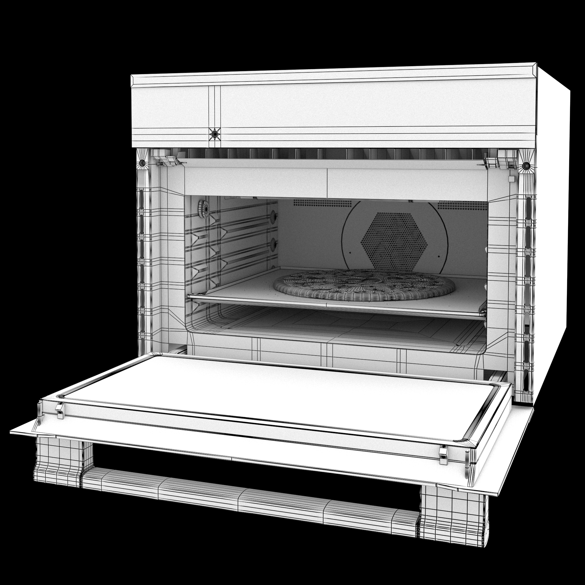miele microwave oven pizza 3d max