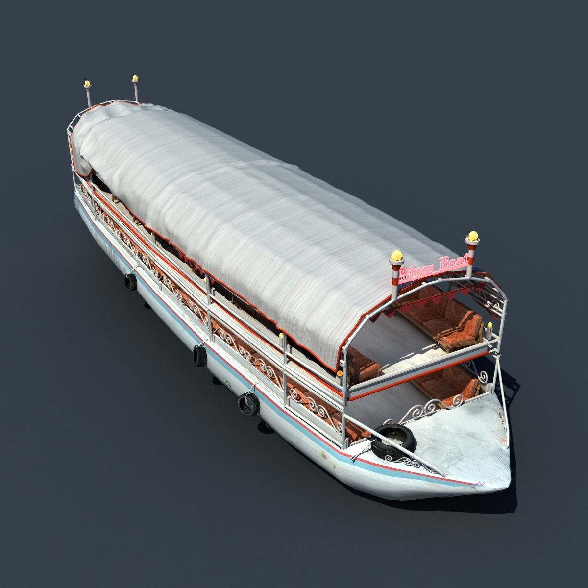 riverboat 3d object