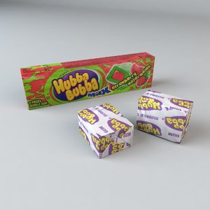 chewing gum 3d model