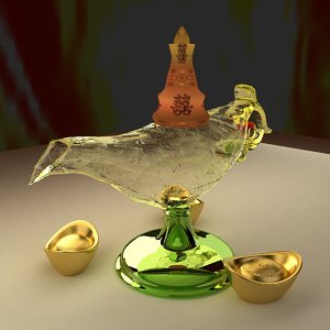 3d model chinese magic lamp
