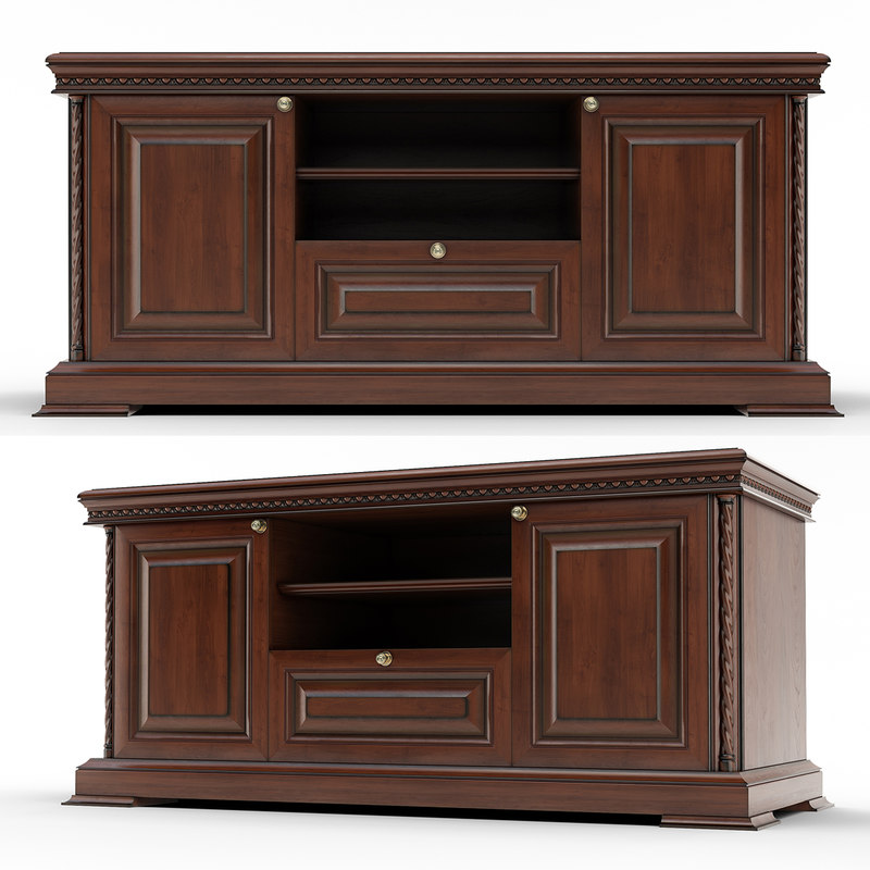 3d model tv table classic