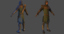 3d medieval characters real-time archer