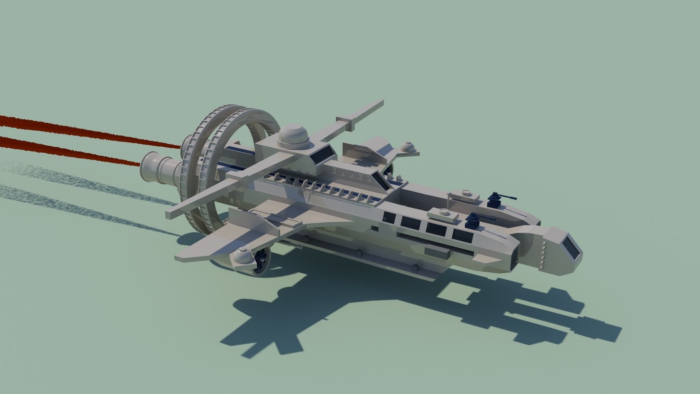 spaceship sc-fi fantasy 3d model