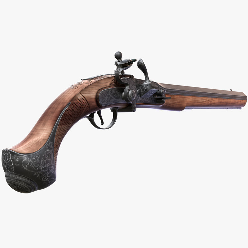 s pirate pistol obj