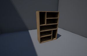 3d model shelf closet