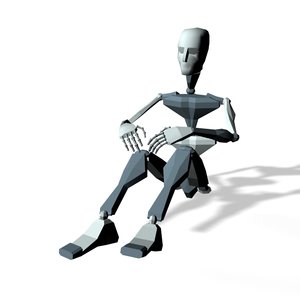 Sit on floor and talking