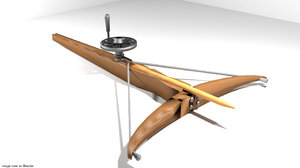 bow crossbow medieval 3d model