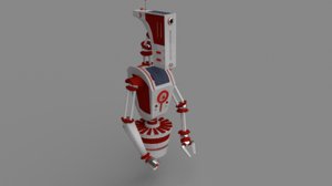 mh-u humanoid robot 3d model