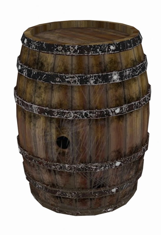 wooden keg fbx