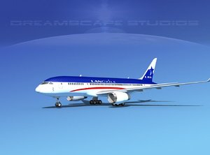 3d airline boeing 787-8 787 model