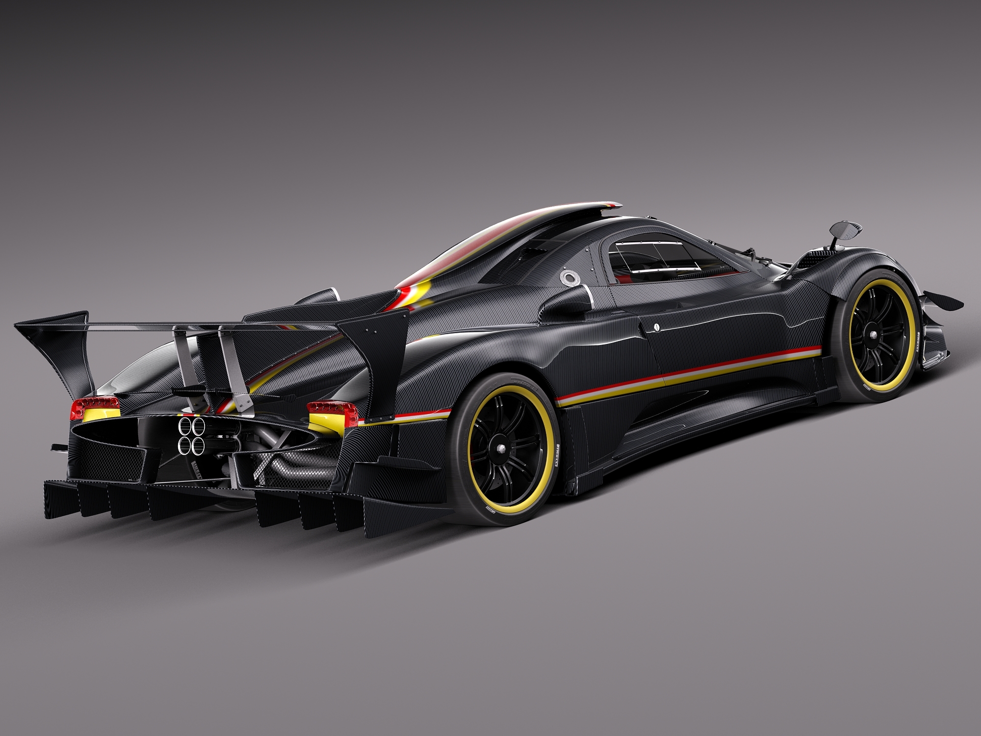 帕加尼zonda revolucion 20133d模型