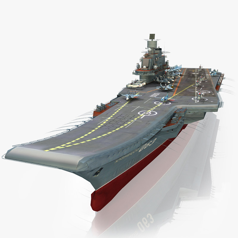 3d Model Admiral Kuznetsov Aircraft Carrier