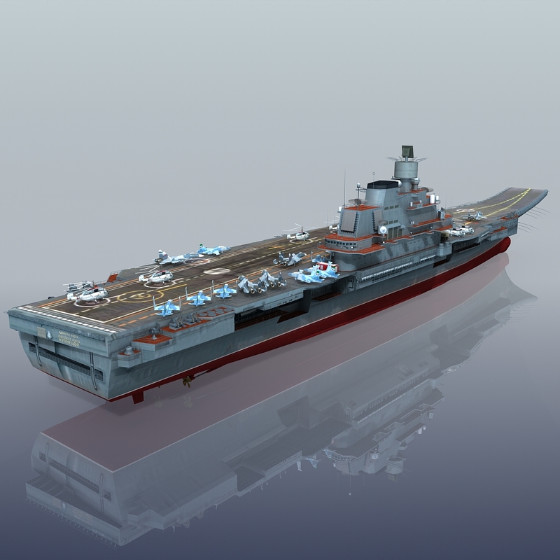 3d admiral kuznetsov aircraft carrier model