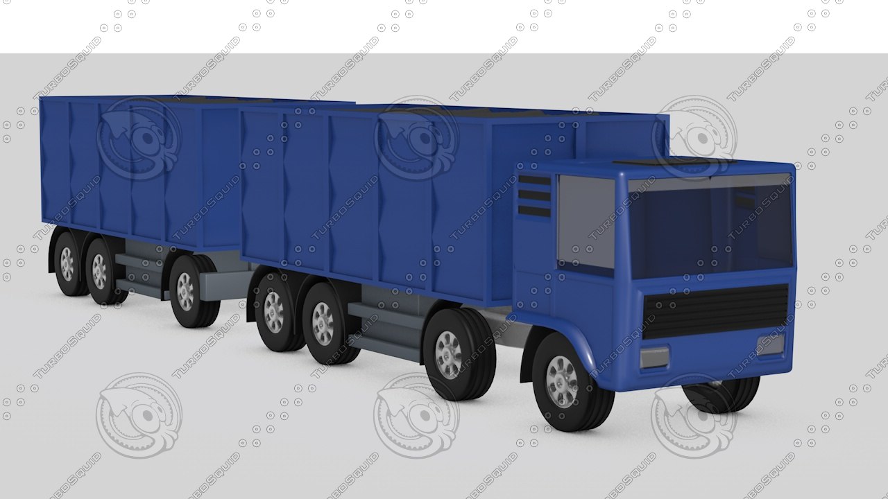 3d Model Flatbed Open Body