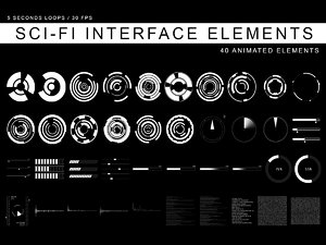 Sci-Fi Interface elements