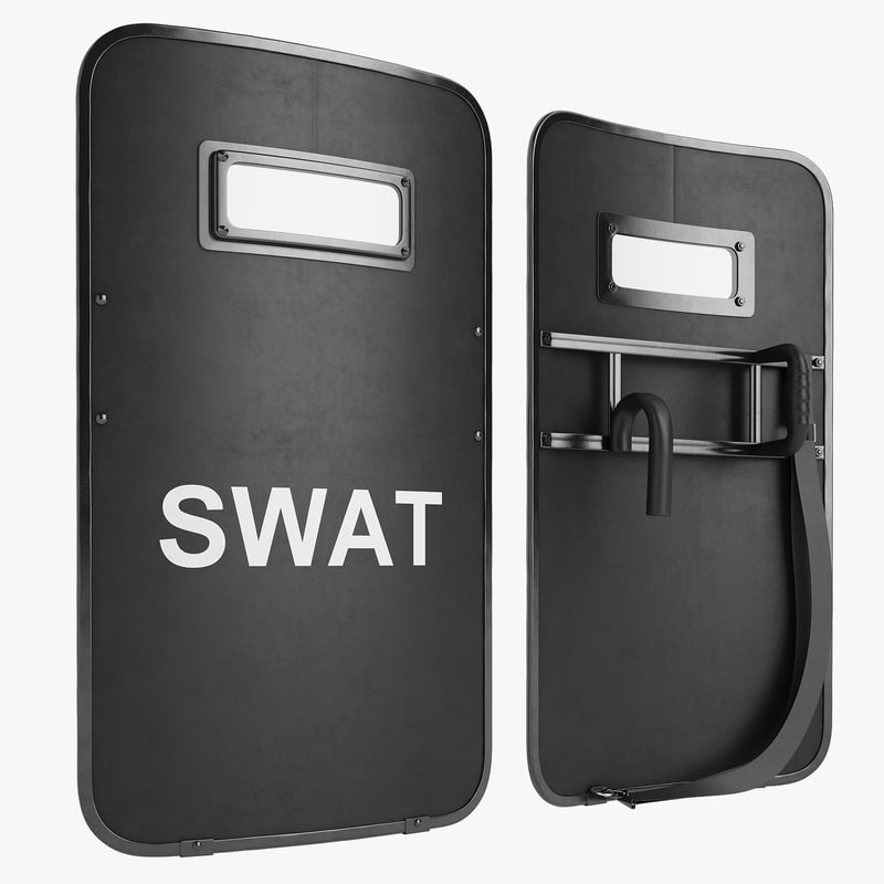 swat shield 3d model