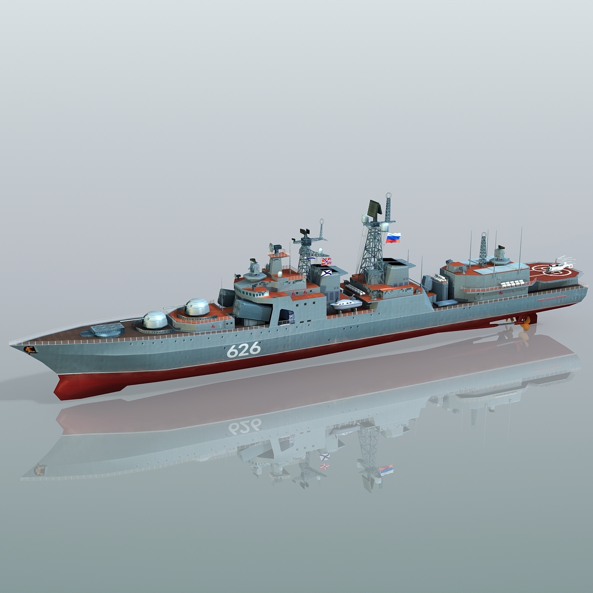 3d udaloy ii class destroyer