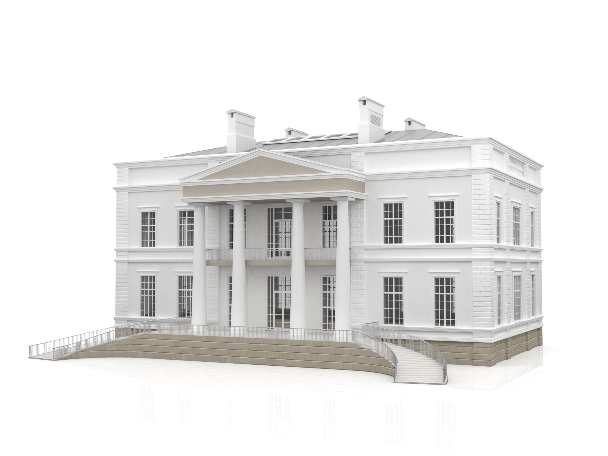 Das Haus Mit Saulen 3d Modell Turbosquid 1124687