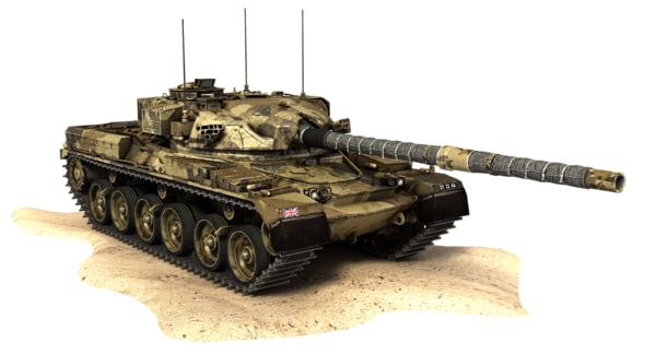 チーフテンmk 5イギリス戦車3dモデル Turbosquid