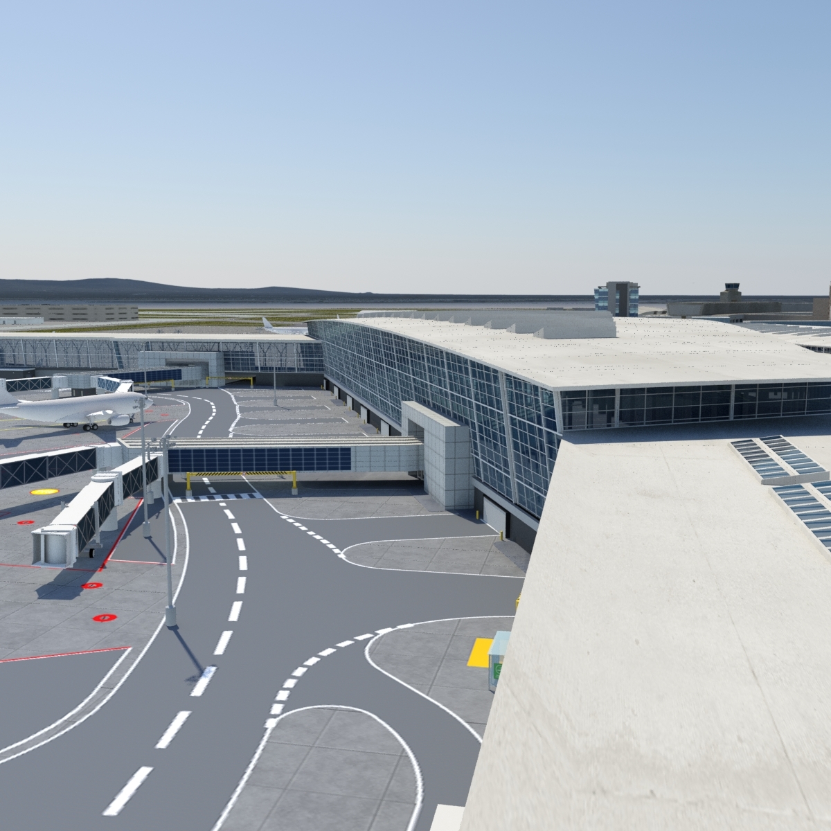 国际机场环境收藏3d模型