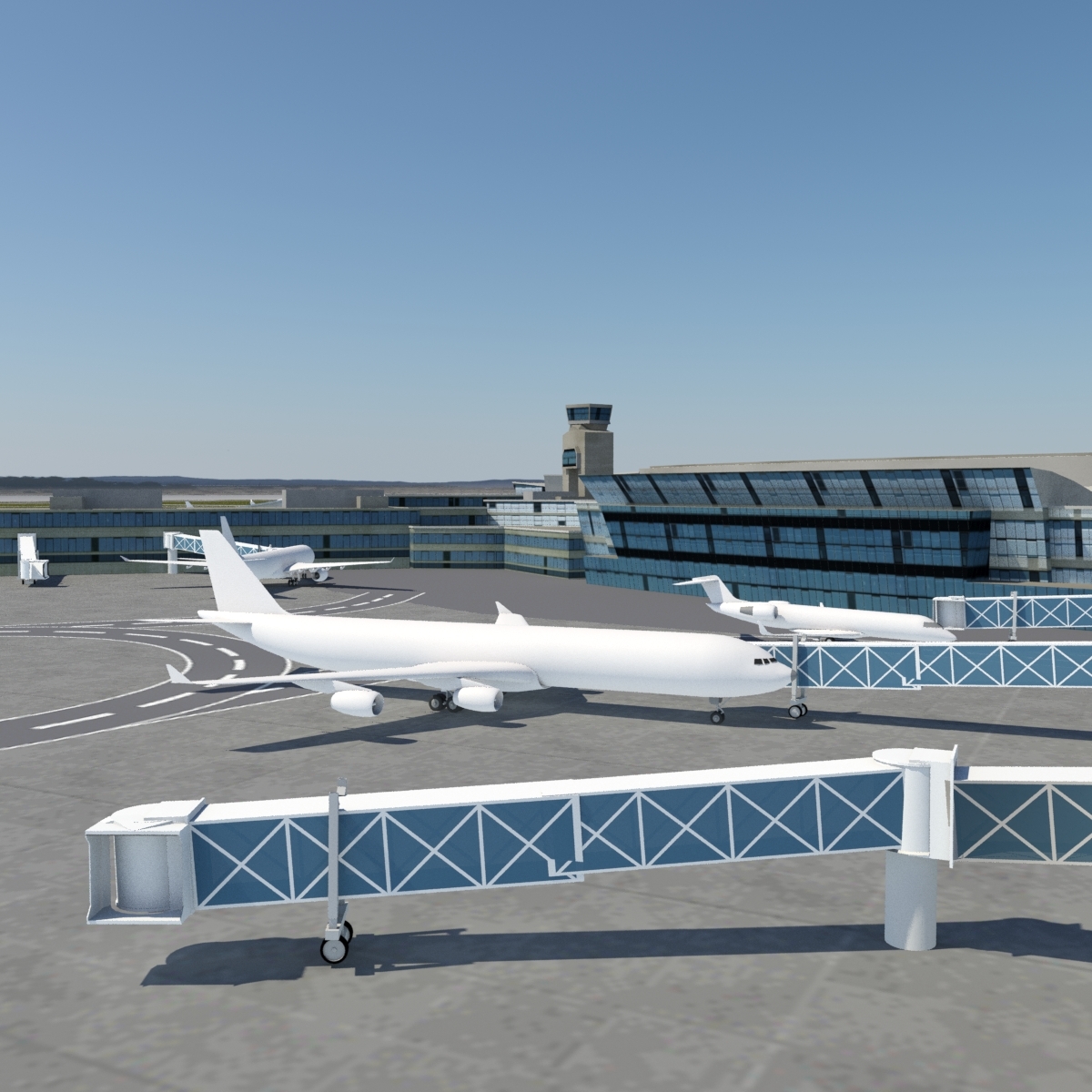 国际机场环境收藏3d模型