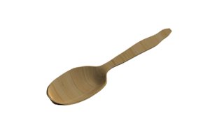 wooden spoon 4 3d model