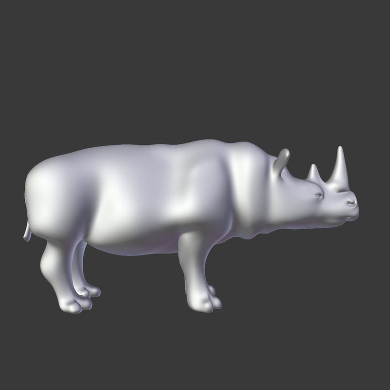 free rhinoceros 3d models