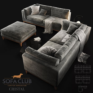 modular sofa 3d model