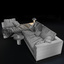 sofa molteni large 3d model