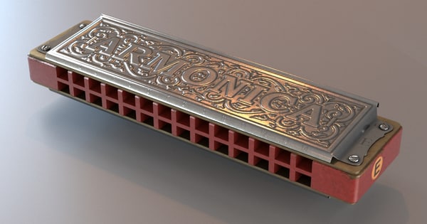 3d diatonic harp