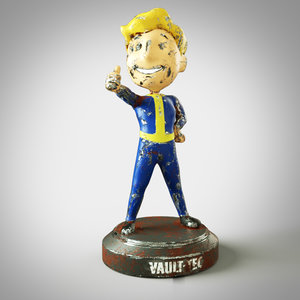 3d old fallout boy figurine
