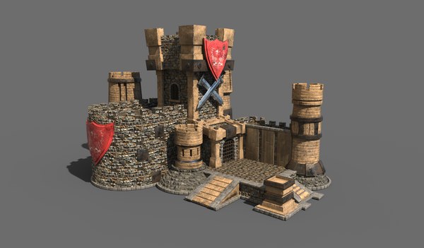 城ゲーム3dモデル Turbosquid