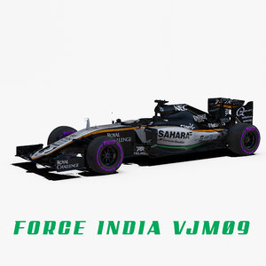3d force india vjm09 wheels model