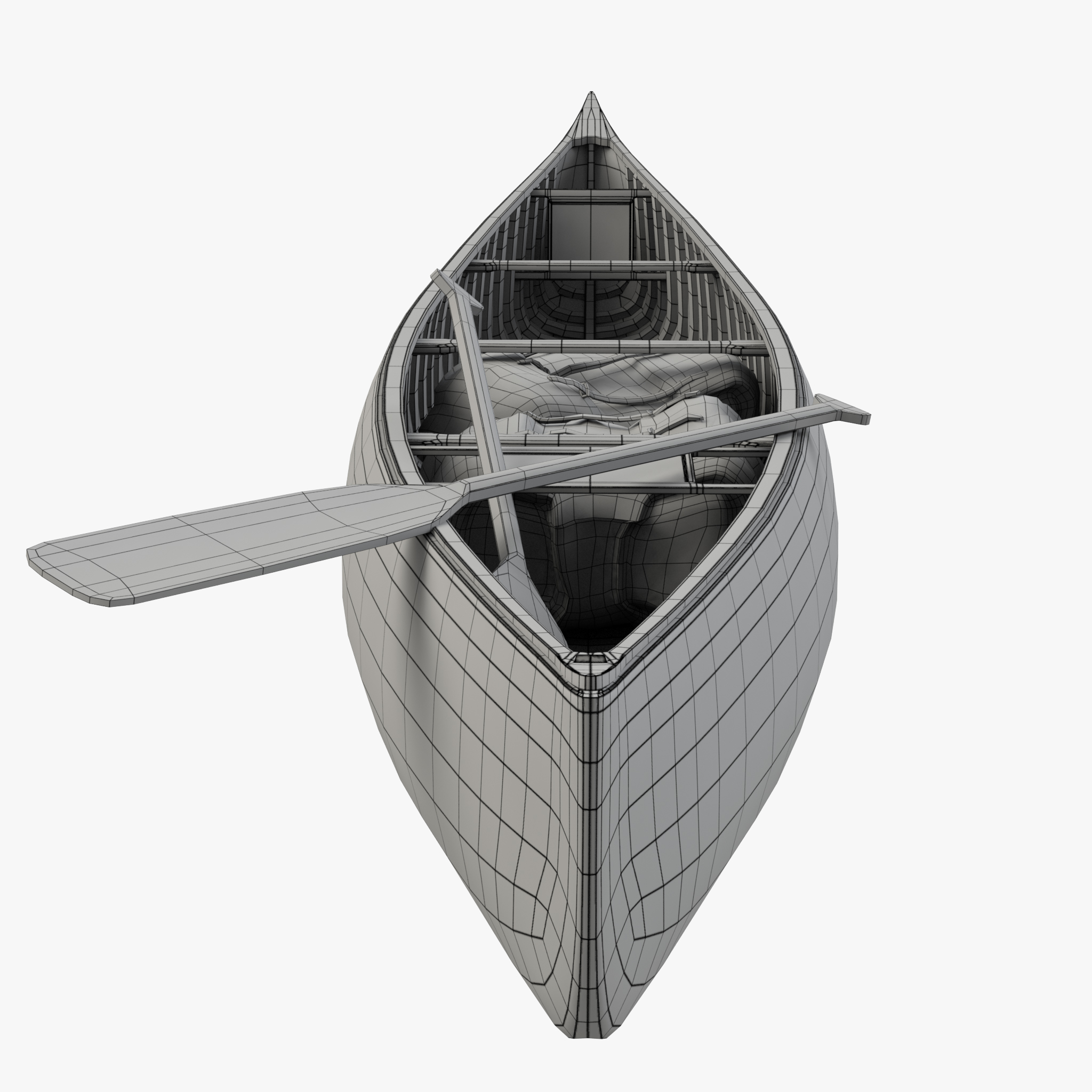 3d model canoe