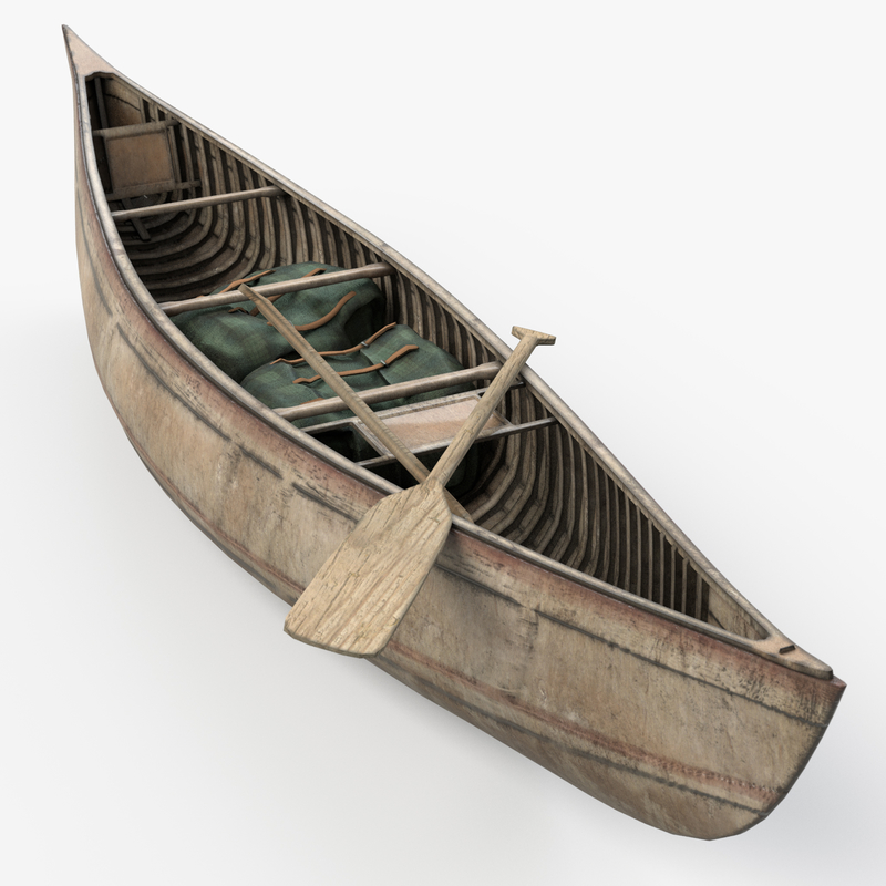 3d model canoe