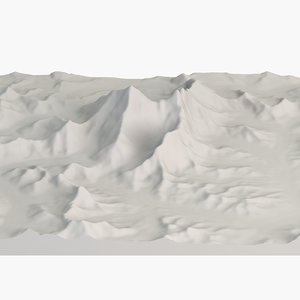 3d landscape mount everest model