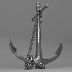 3d model anchor metalness