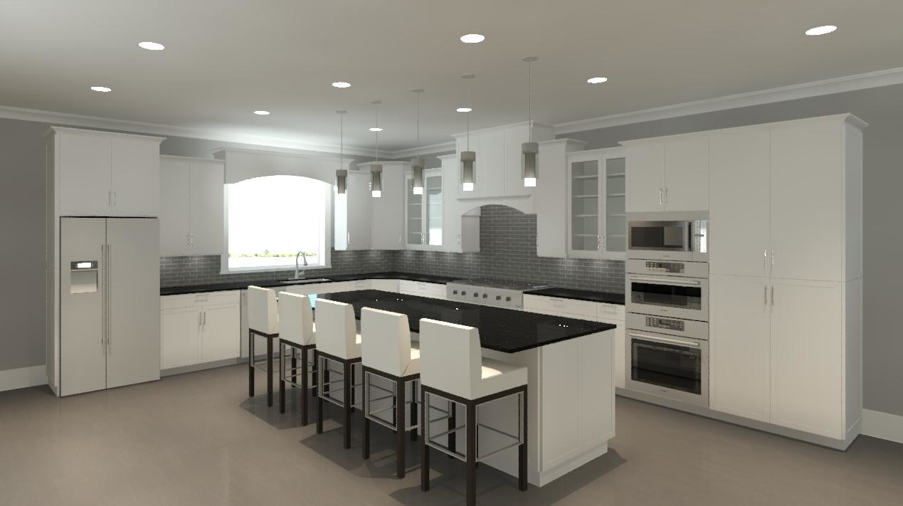 Stainless Steel Kitchen Cabinet Revit Family