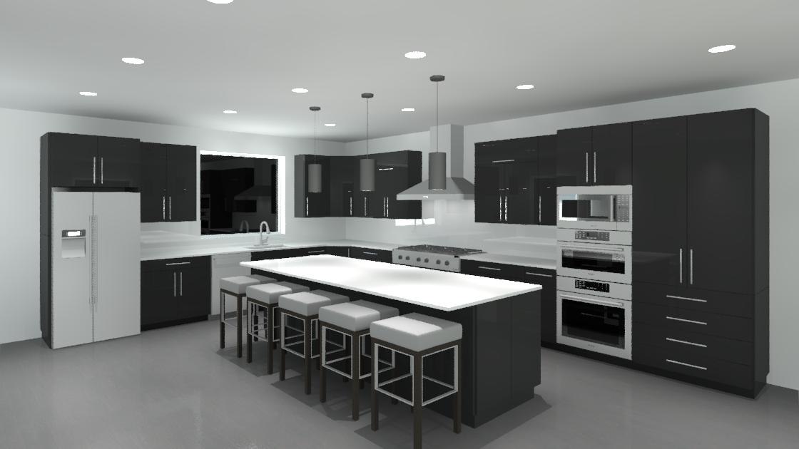 3d Revit Cabinets Cabinetry Modern Model