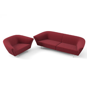 3d arper loop modern sofa