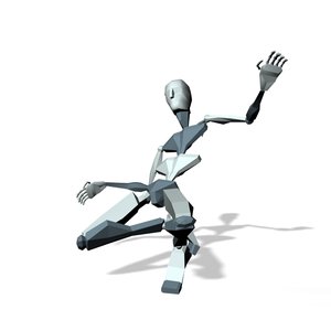 Crouch idle and falling dead